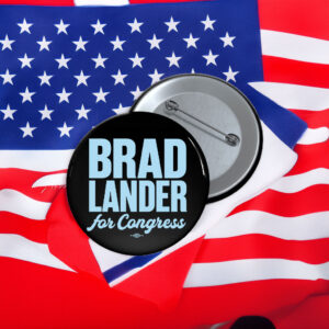 Brad Lander For Congress Button