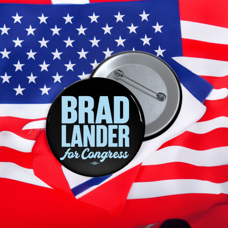 Brad Lander For Congress Button