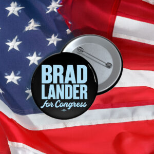 Brad Lander For Congress Button