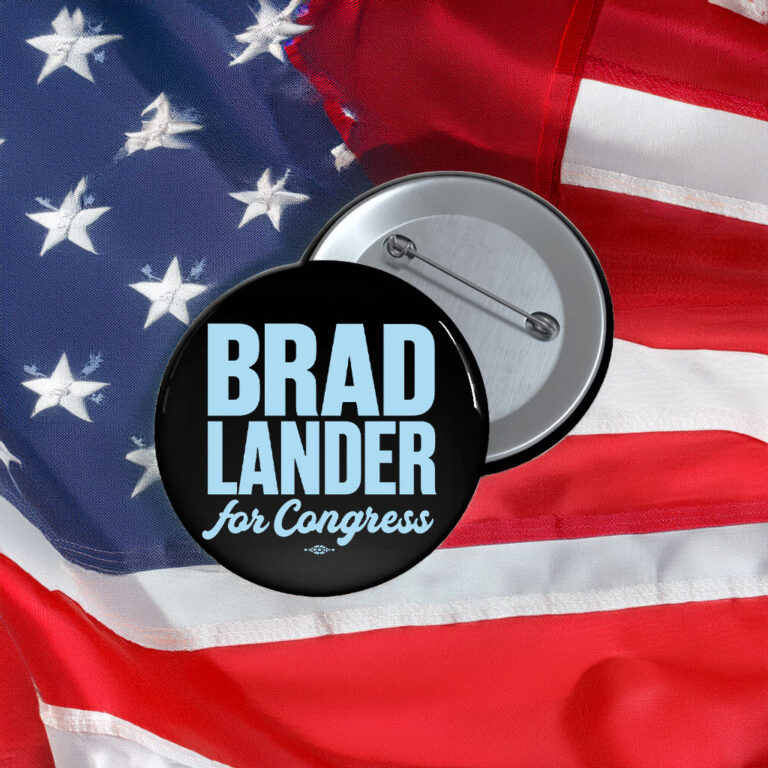 Brad Lander For Congress Button
