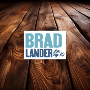 Lander For Congress Sticker
