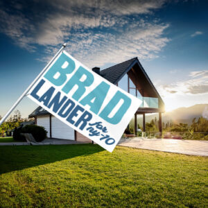 Lander for Congress flag